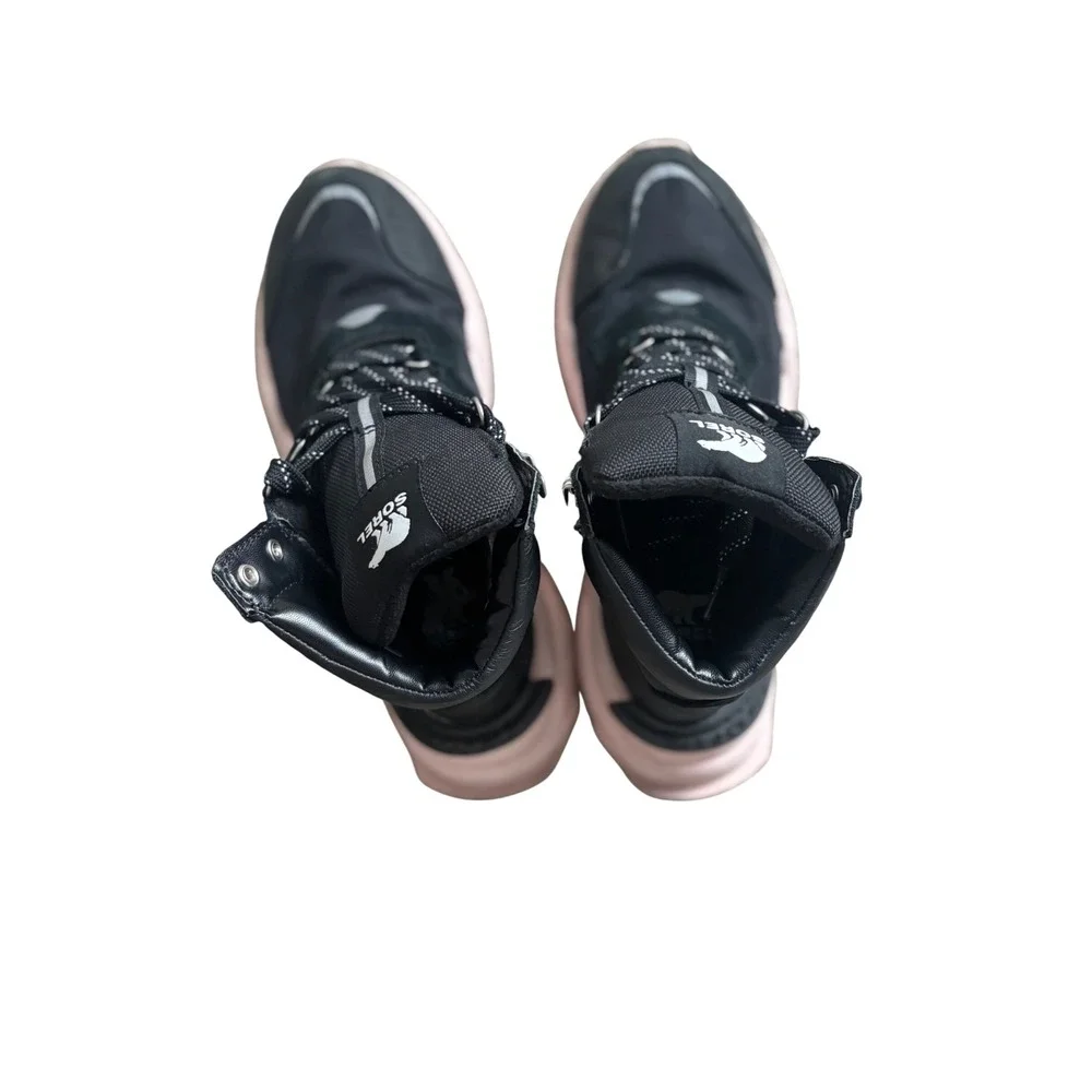 Sorel Kinetic Impact Conquest Black Pink‎ Winter Boots NL4400-011 Womens 6